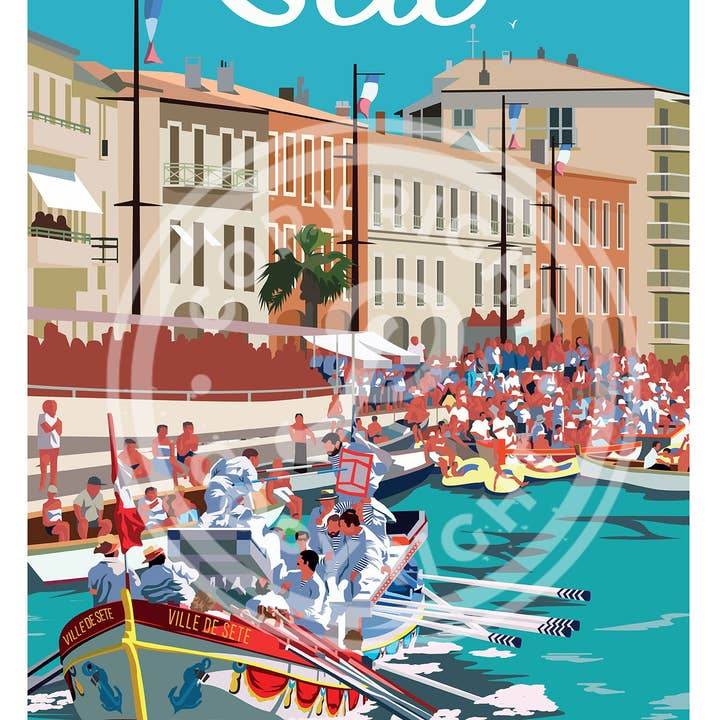 Printymania - Wholesale Poster - POSTER OF THE CITY OF SETE - 50X70 CM