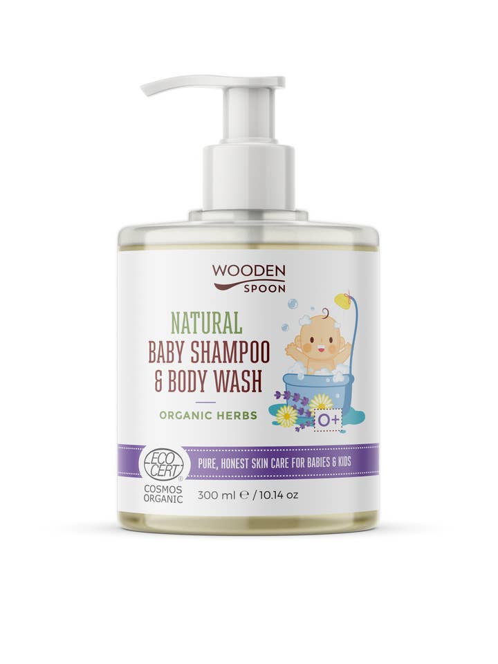 Organic Shampoo & Body Wash (Organic Herbs) - 300ml for wholesale by Wooden Spoon