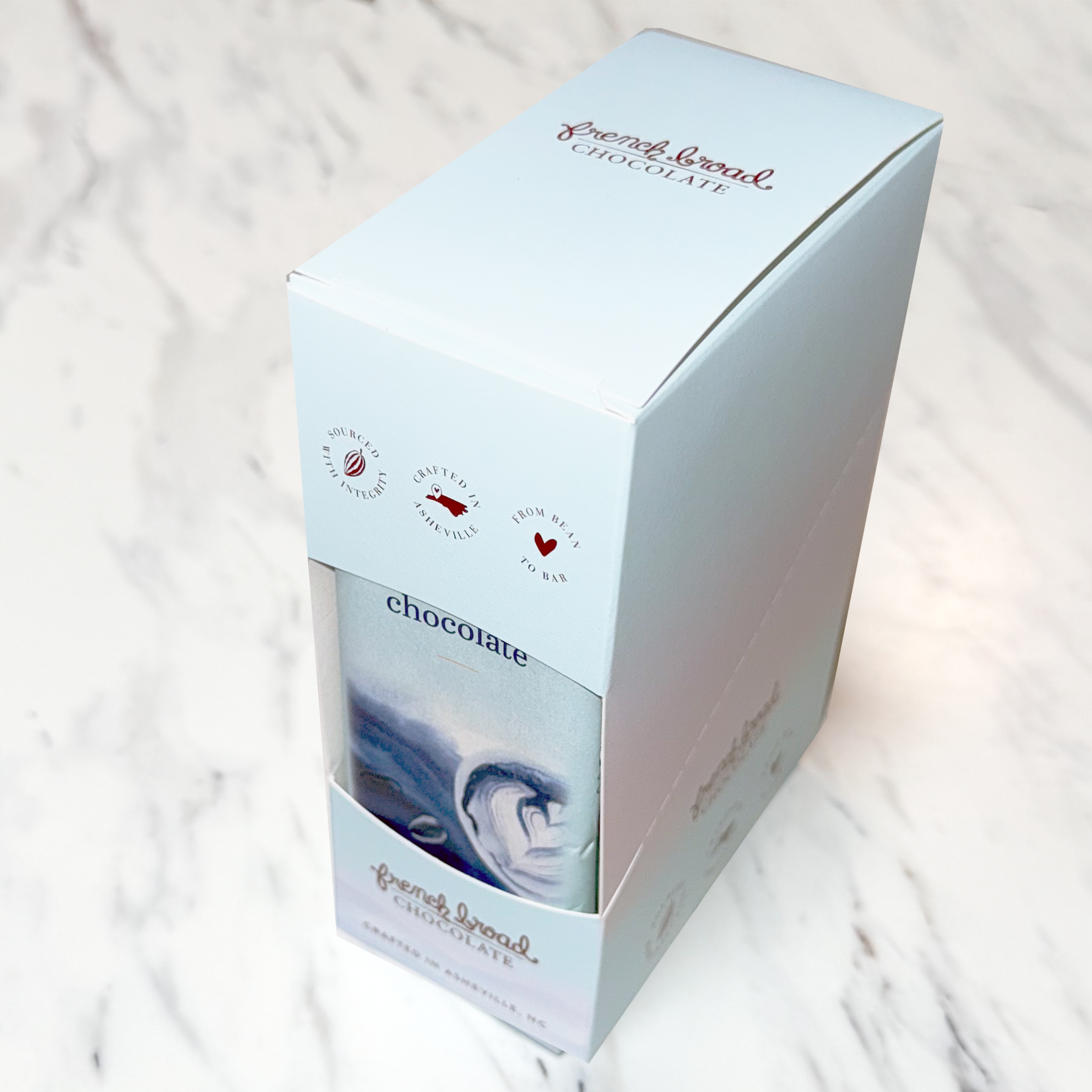 French Broad Chocolate - Wholesale Chocolate Bar - Dark Milk with Sea Salt Chocolate 53% - 28g2