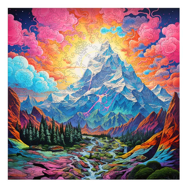 Trippy Puzzle Co - Venta al por mayor Puzle - Adultos - Rompecabezas de madera Rocky Ridges, 300 piezas