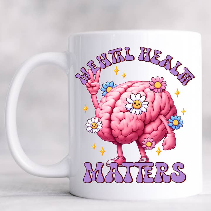 Mental Health Matters Mental Health Mug for wholesale by Hello Gorgeous Mugs