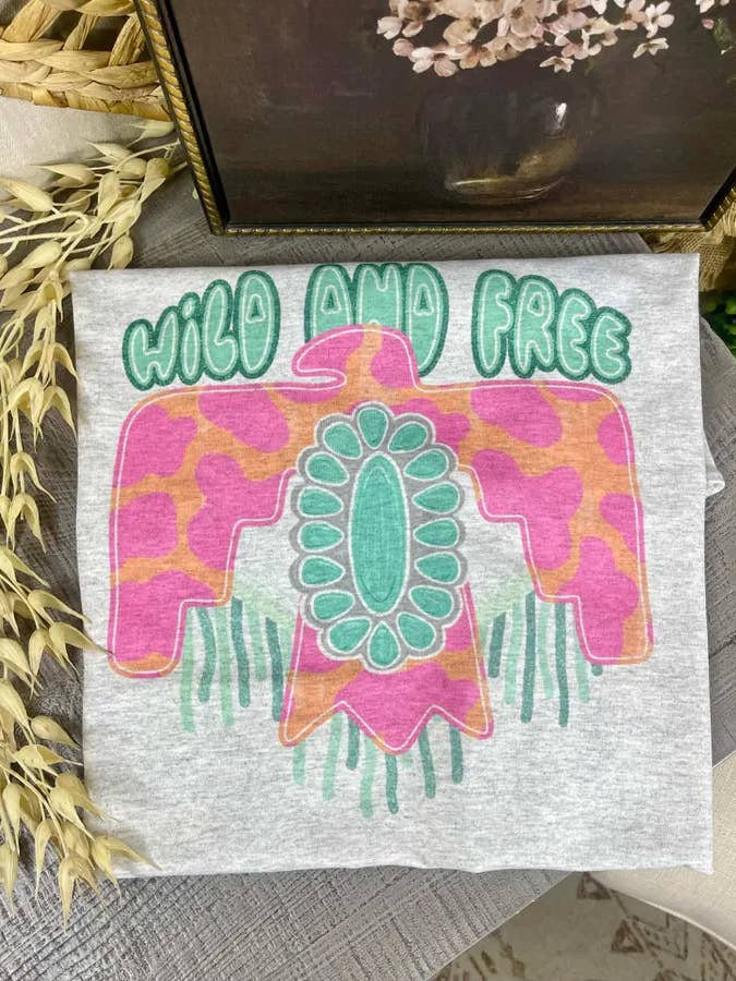 Wild and Free (Gildan Tee) for wholesale by 1/2 Penny Wholesale