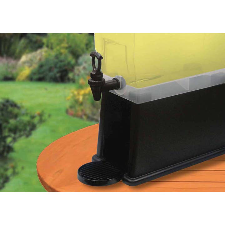 EcoQuality - Wholesale Drink dispenser - 12 Qt Black Plastic Beverage Dispenser1