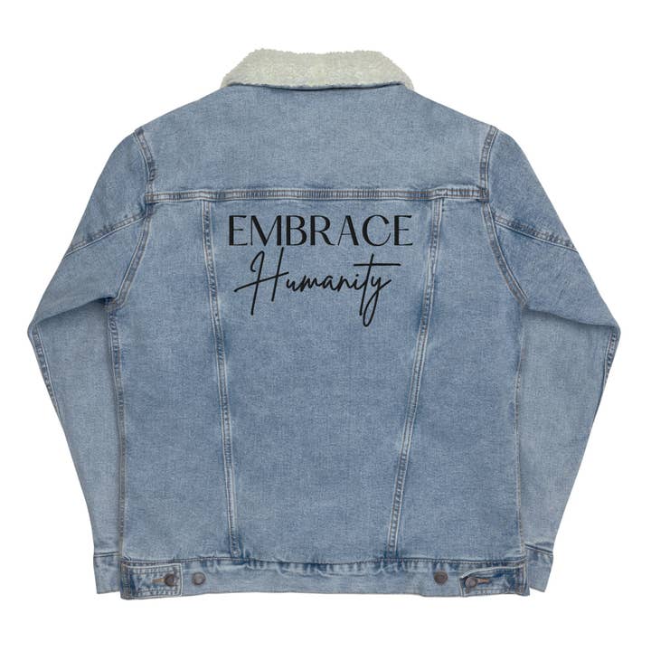 Embrace Humanity Sherpa Denim Jacket for wholesale by Kind Cotton
