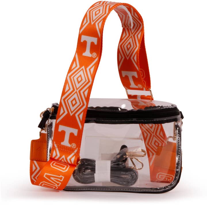 Lexi Clear Geldbörse mit gemusterten Schultergurten - Tennessee für den Großhandel von Desden