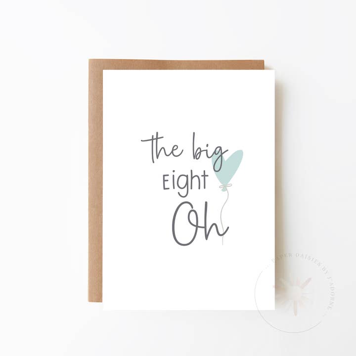 O grande cartão Oh Oh por atacado de Paper Daisies by j'adorne