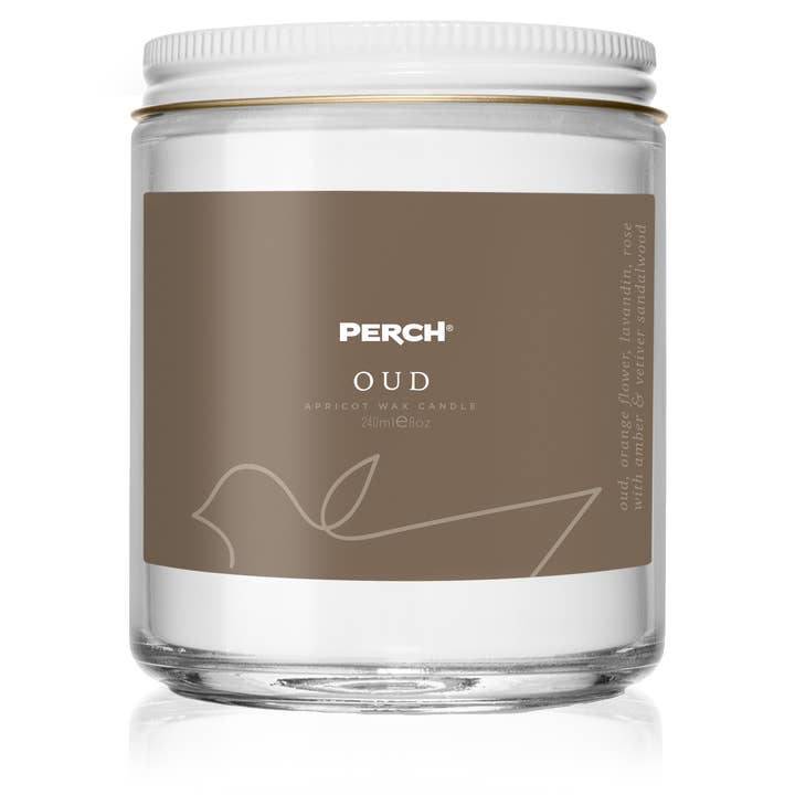Oud Apricot Wax Candle for wholesale by Perch® CandleHouse