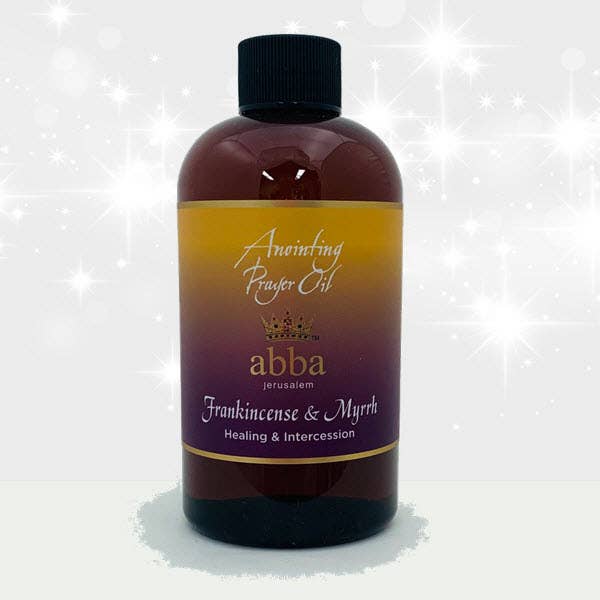 Frankincense and Myrrh Prayer Oil - 8oz for wholesale by Abba Christian Products