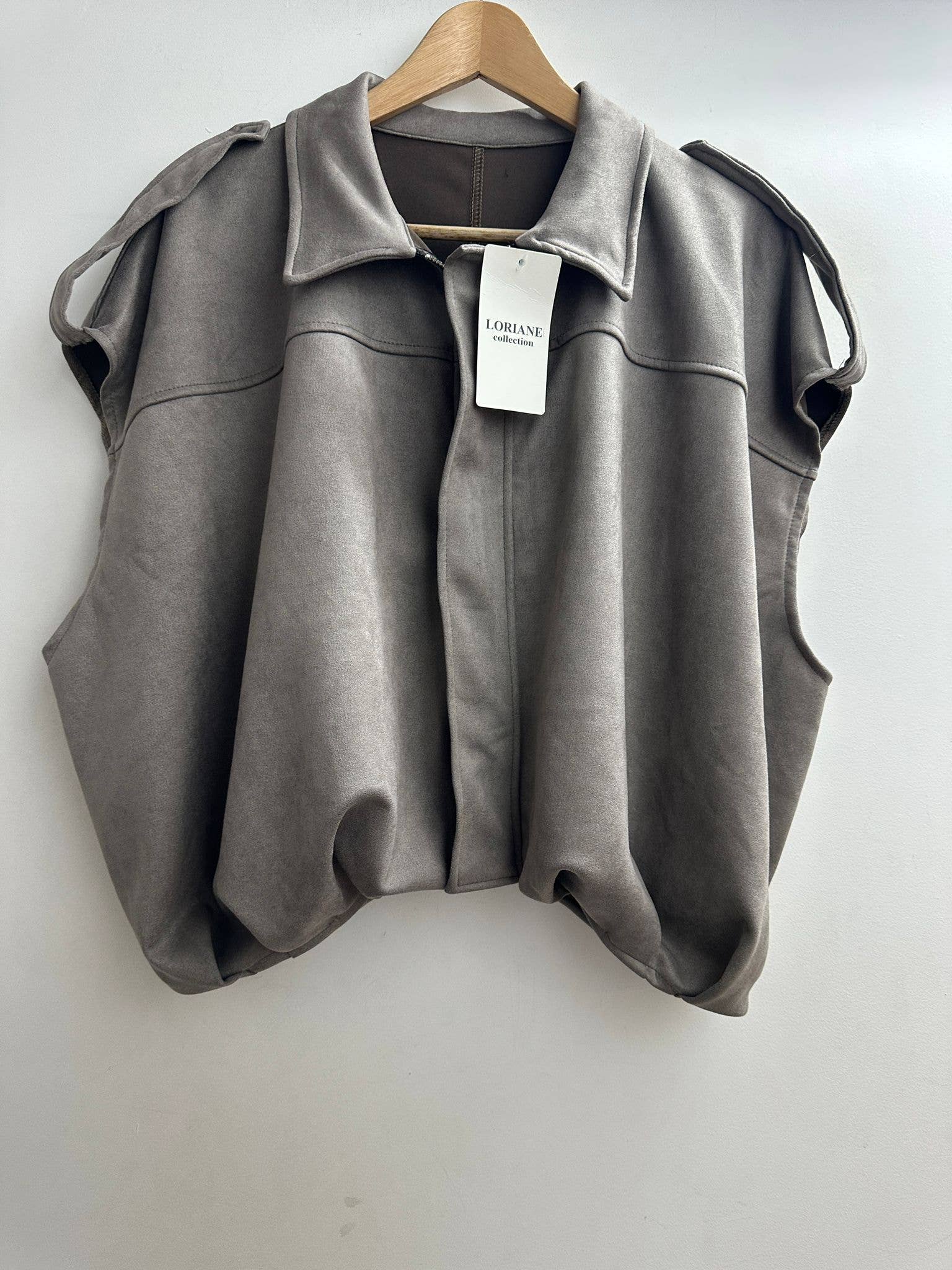 LORIANE - Wholesale Jas - Dames - 10393G Suède jas8