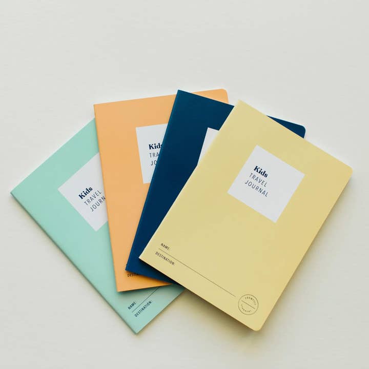 Promptly Journals - Wholesale Journal/Diary - Kids - Kids Travel Journal Adventure Log (4-Pack) - Journal for Kid