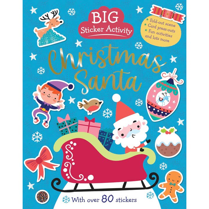 Christmas Santa - Children's Big Sticker Book for wholesale by Robert Frederick Ltd