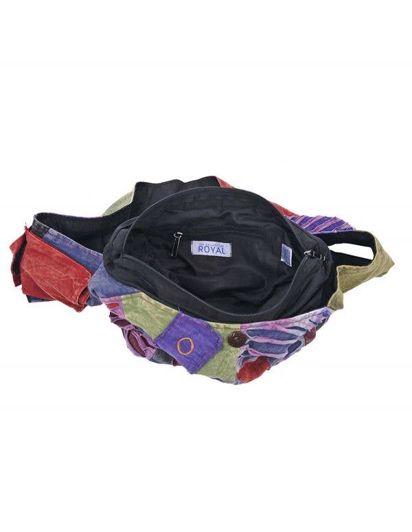 The Collection Royal / Royal Handicrafts - Wholesale Crossbody Bag - Women's - Diamond Patch Bohemian Hippie Boho Crossbody Hobo Bag4