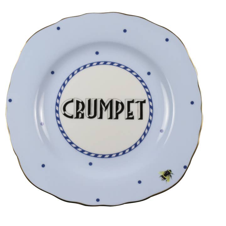 YE - Coffret 4 assiettes 16,5cm Texte pour la vente par Yvonne Ellen