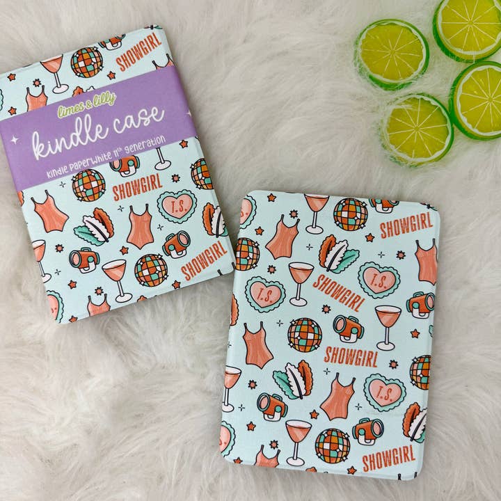 TS Showgirl Book Lover Kindle Case with Clear Back— Fits Kindle Paperwhite 11th Gen, Paperwhite 12th Gen & Colorsoft | Limes & Lilly for wholesale by Limes & Lilly
