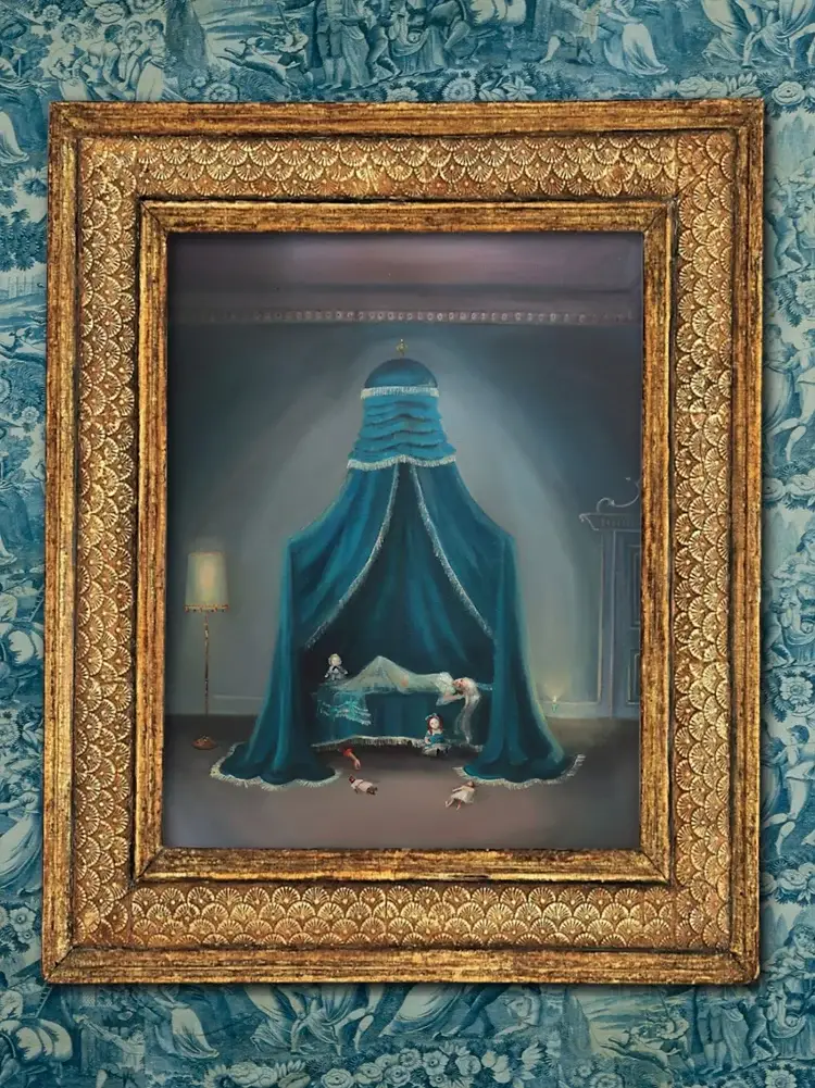 THE MANSION GIRLS - Wholesale Art Print - Night Lights. Fine Art Print. 8.5"x11"1