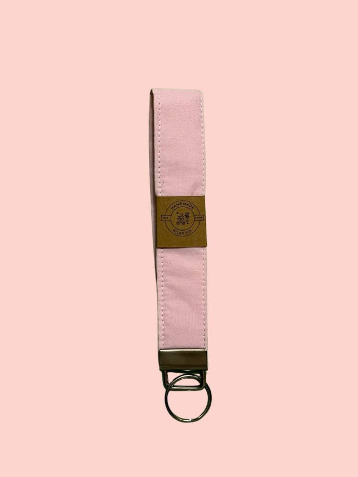 Light Pink Key Fob | Wristlet | Keychains for wholesale by Handmade Riley Co