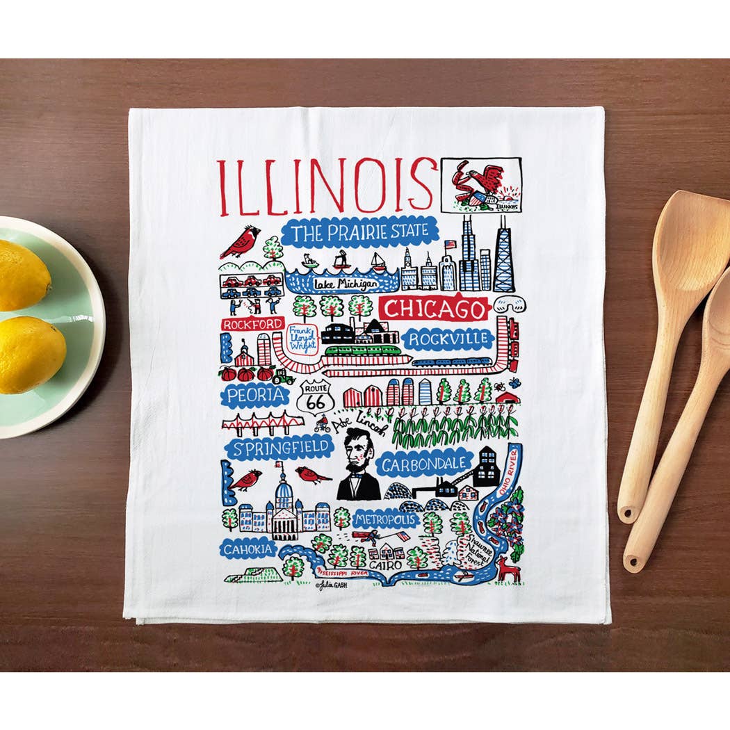 Allport Editions - Wholesale Tea Towel - Statescapes Towel Series - see all 29 States!9