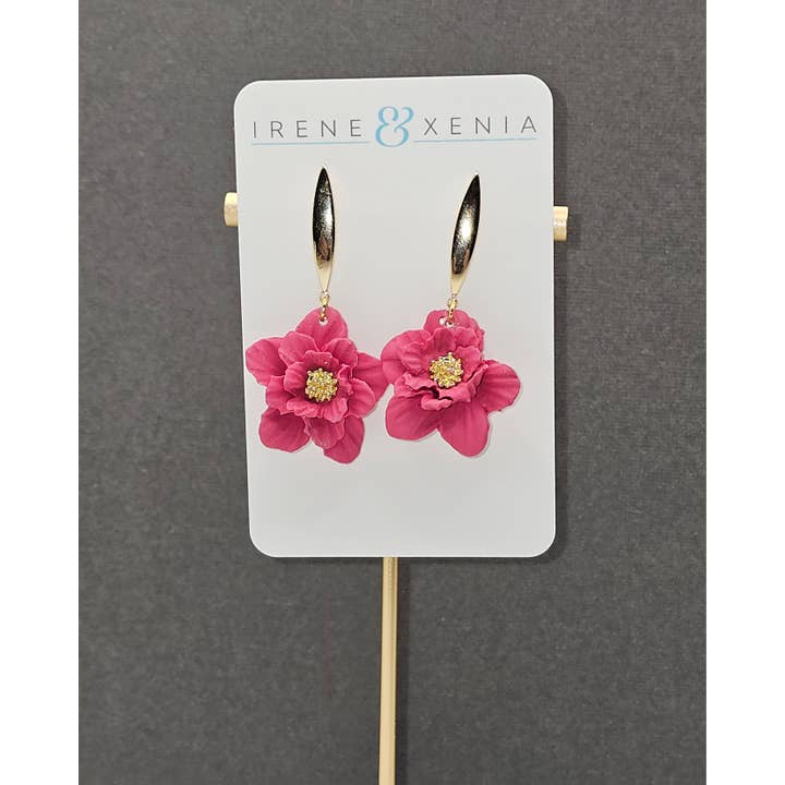 Irene and Xenia - Wholesale Dangle Earrings - Large Floral Dangles7