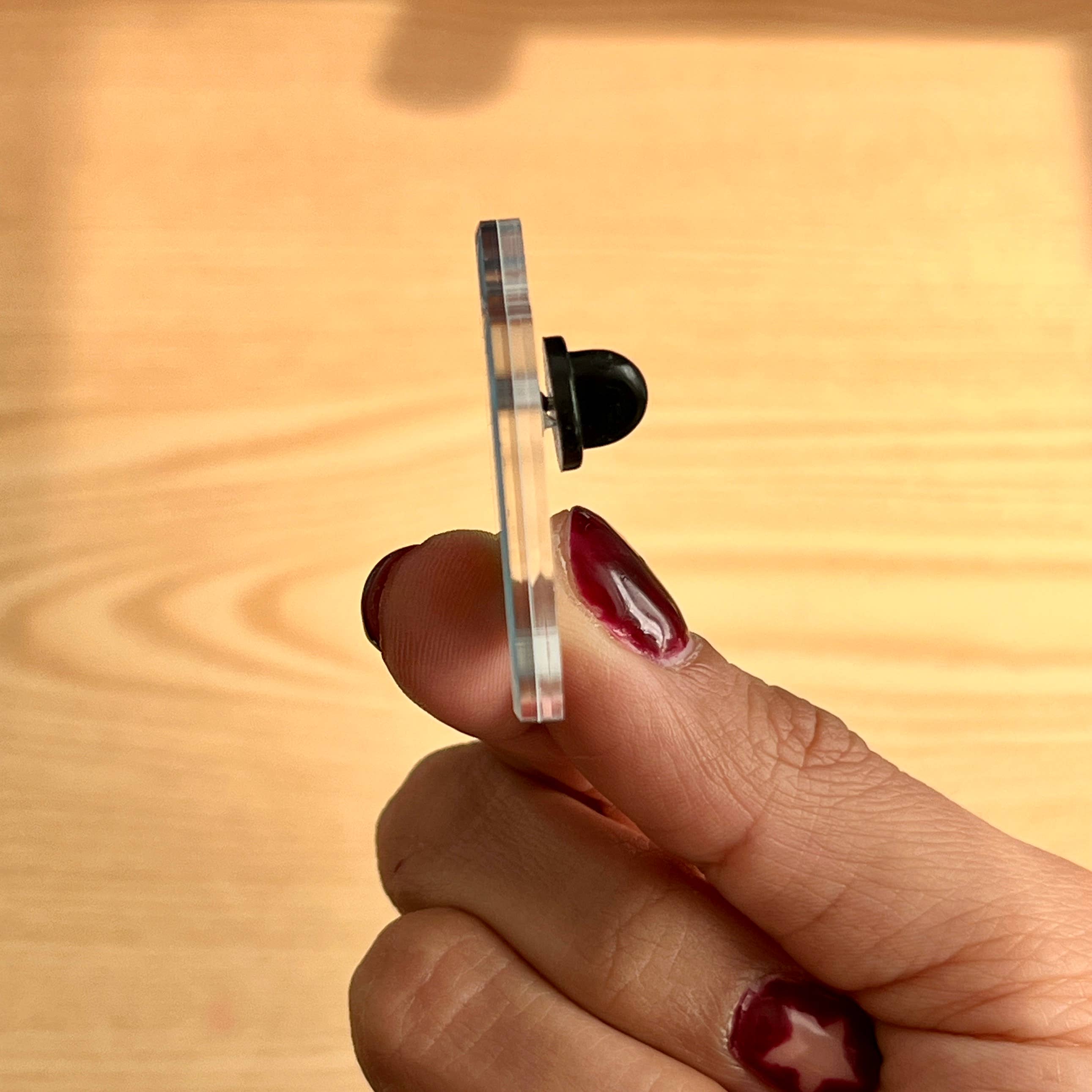 Katie Carrillo - Wholesale Lapel Pin/Button - Strawberry Cat Acrylic Pin3