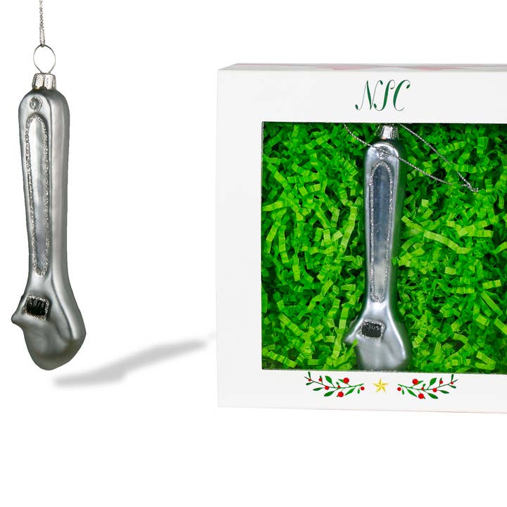 North Star Christmas | Décoration en verre à clé argentée pour la vente par North Star Christmas