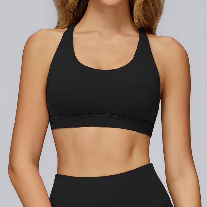 Crave by FW - Wholesale Sports Bra - Women's - Cross Back Strappy Athletic Bras with Removable Pads13
