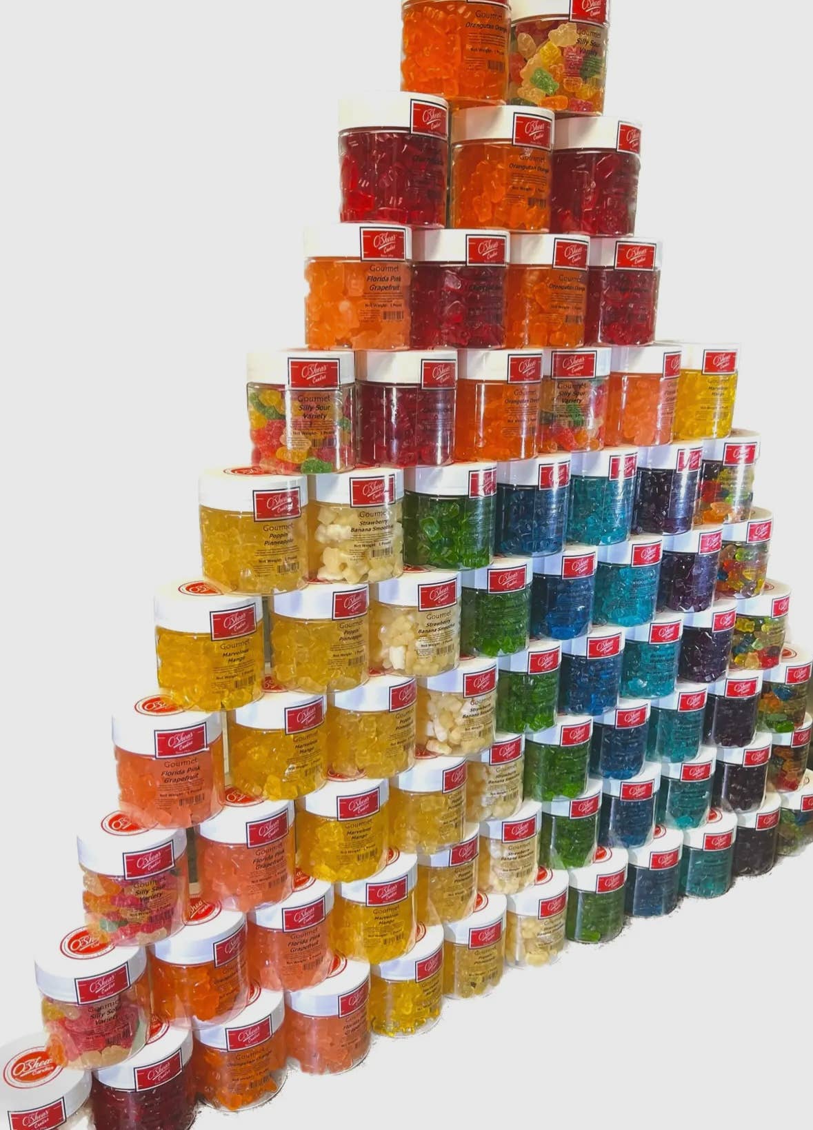 O'Shea's Candies Sweet Shop - Wholesale Gummy - Gourmet Gummy Worms “Mini Sour Worms 🪱 “w/ Jar 16OZ 4