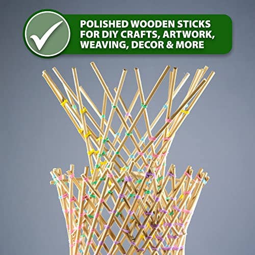 Mandala Crafts - Wholesale Craft Supplies - Mandala Crafts Birch Wooden Dowel Rods - Round Wood Sticks for Crafts Macrame - Natural Unfinished Wood Dowels for Cake Dowels for Tiered Cakes5