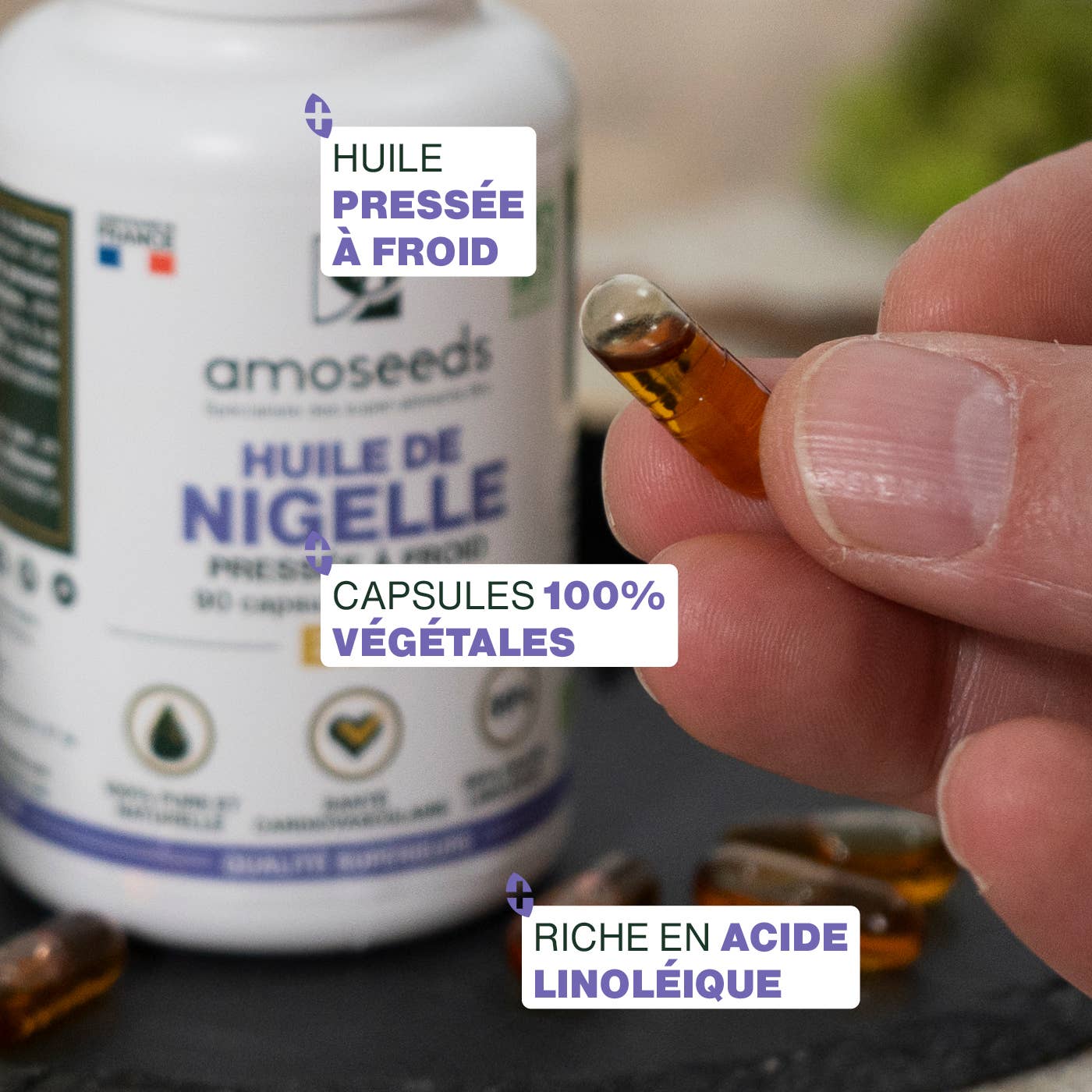 Amoseeds - Wholesale Oral Supplement/Vitamin - Organic Black Seed Oil | 90 capsules2