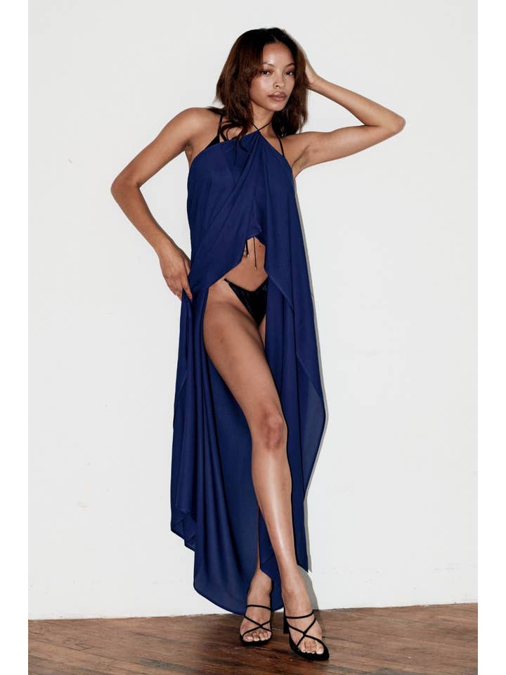 KAT ZARRA - Vendita all'ingrosso Vestito - Donna - Abito halter in seta16