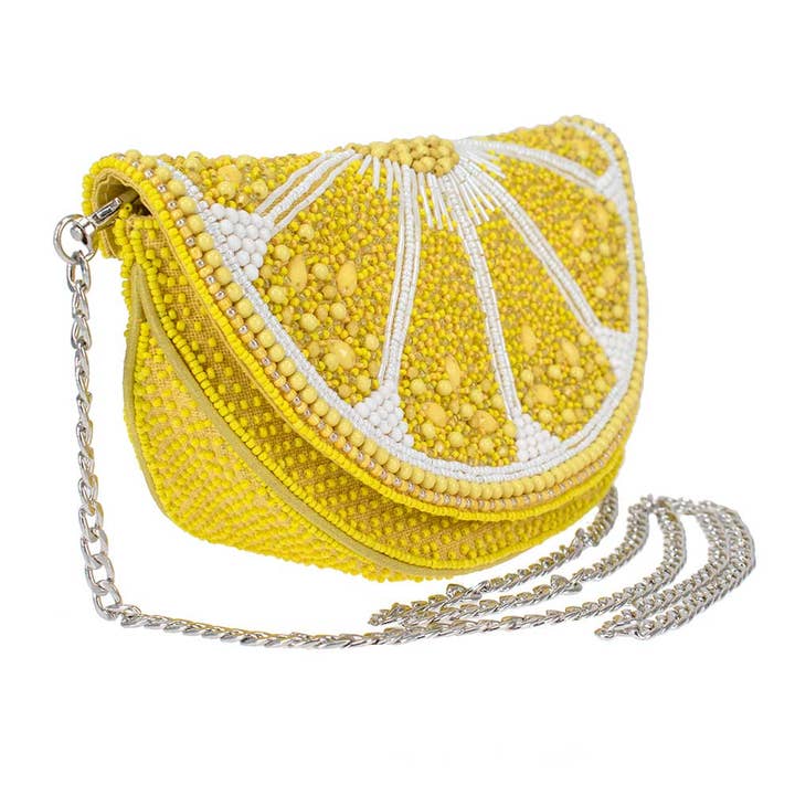 Mary Frances Accessories - Vendita all'ingrosso Borsa a tracolla - Donna - Borsa a tracolla con perline a forma di fetta di limone3
