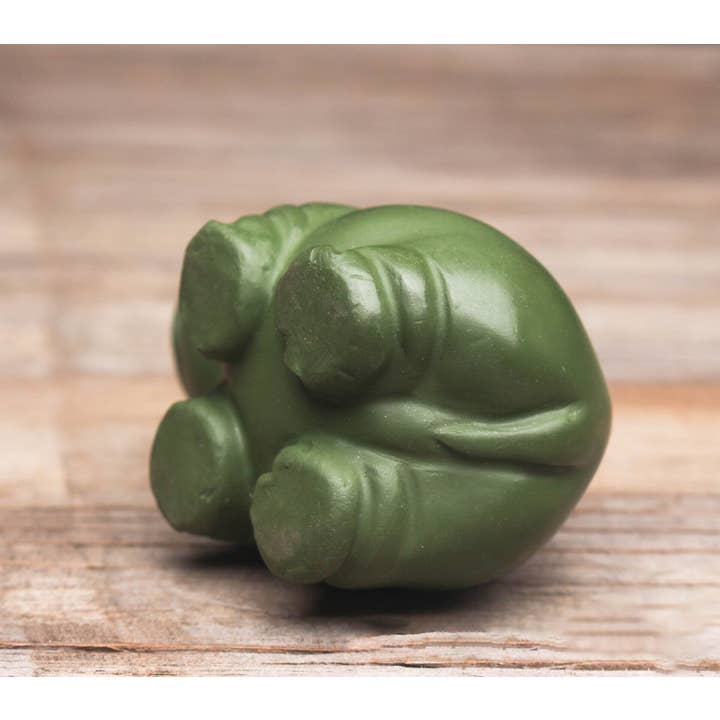 Gohobi - Wholesale Decorative Figurine - Gohobi Handmade green rhino ornaments Tea pets ceramic YiXin