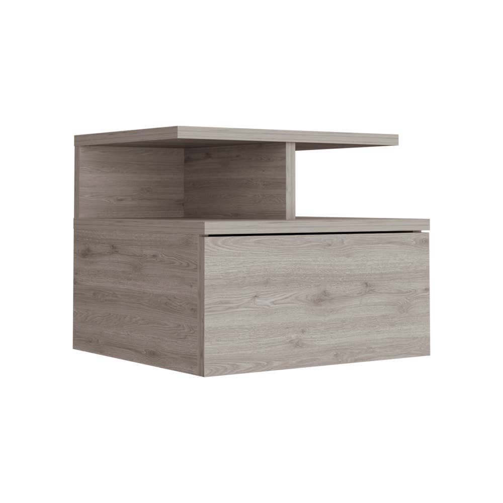 TUHOME FURNITURE - Wholesale Bedroom Furniture - Adele Floating Nightstand, Drawer, Open Top Shelves25