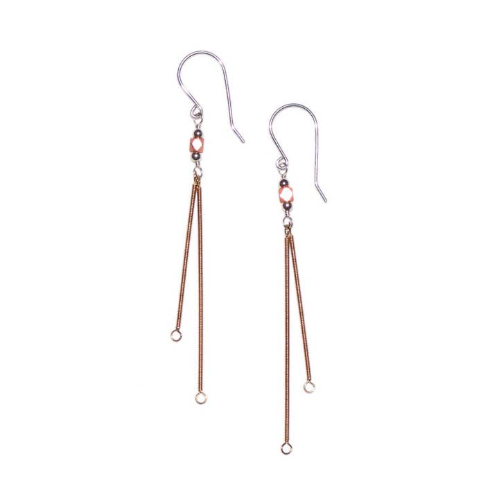 Bluce Designs - Wholesale Dangle earrings - Lure Earrings Double - Sterling Silver