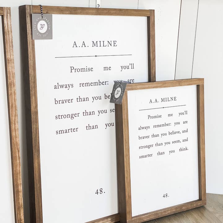 Lily and Sparrow - Wholesale Sign - Promise Me You'll Always Remember | Mother's Day Gifts