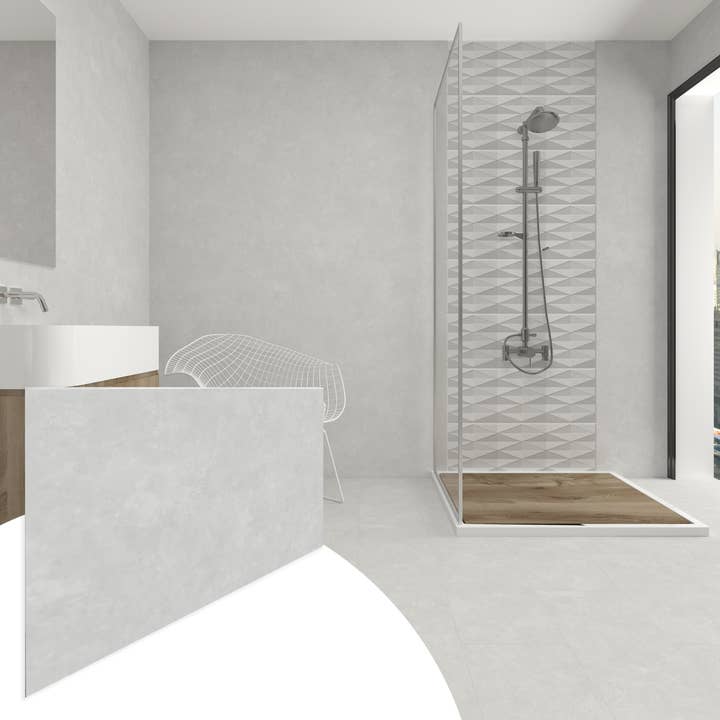 Faux Concrete Panels - 2 ft X 4 ft - Matte, Waterproof DIY Decorative Panels for Walls and Floors - Tan for wholesale by Dundee Deco