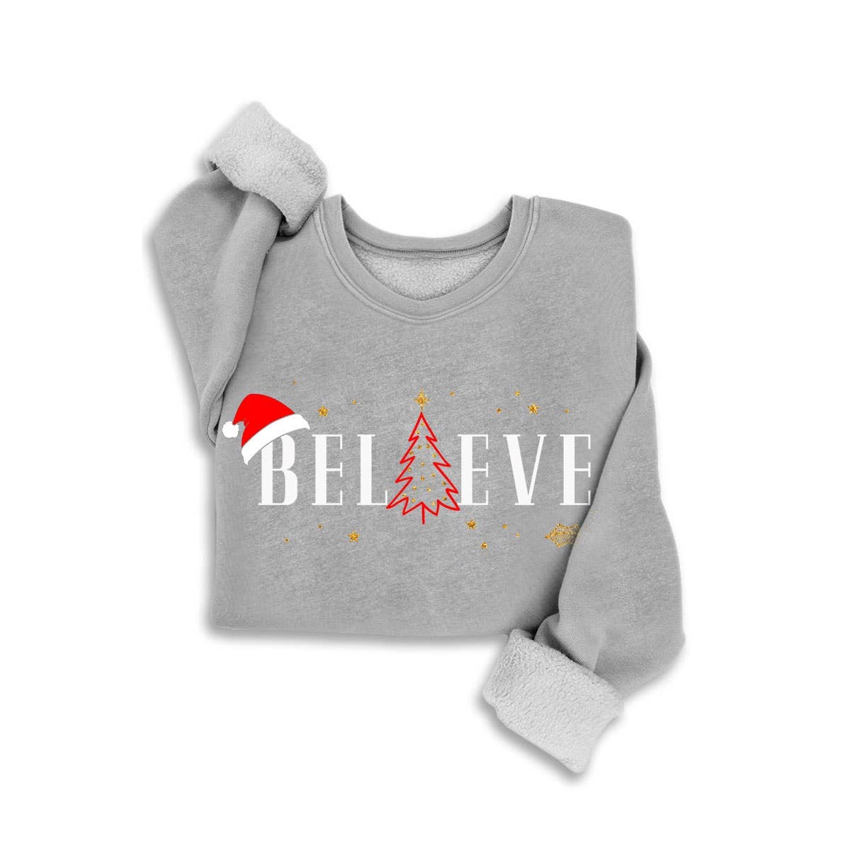 HRTandLUV - Vente Sweat-shirt à imprimés – femme - SWEAT-SHIRTS MINÉRAUX À PAILLETTES HOLIDAY BELIEVE3