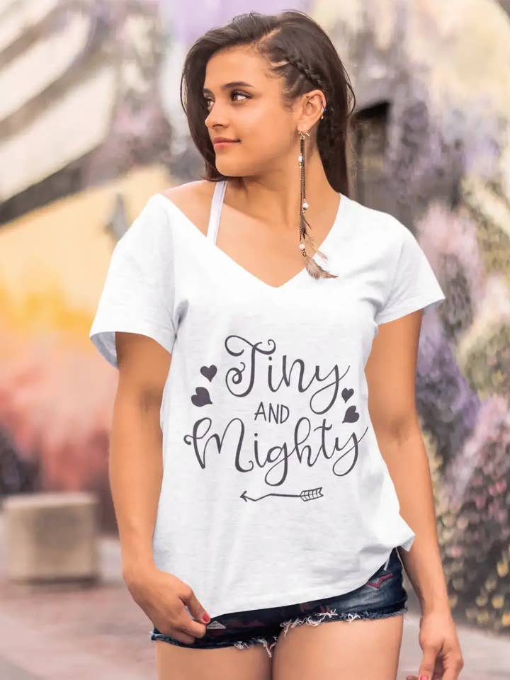 ULTRABASIC T-shirt voor dames Tiny and Mighty - T-shirt met korte mouwen voor wholesale door ULTRABASIC