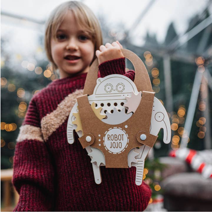 milin - Wholesale Classic Toy - Kids - Robot Jojo, wooden toy 5
