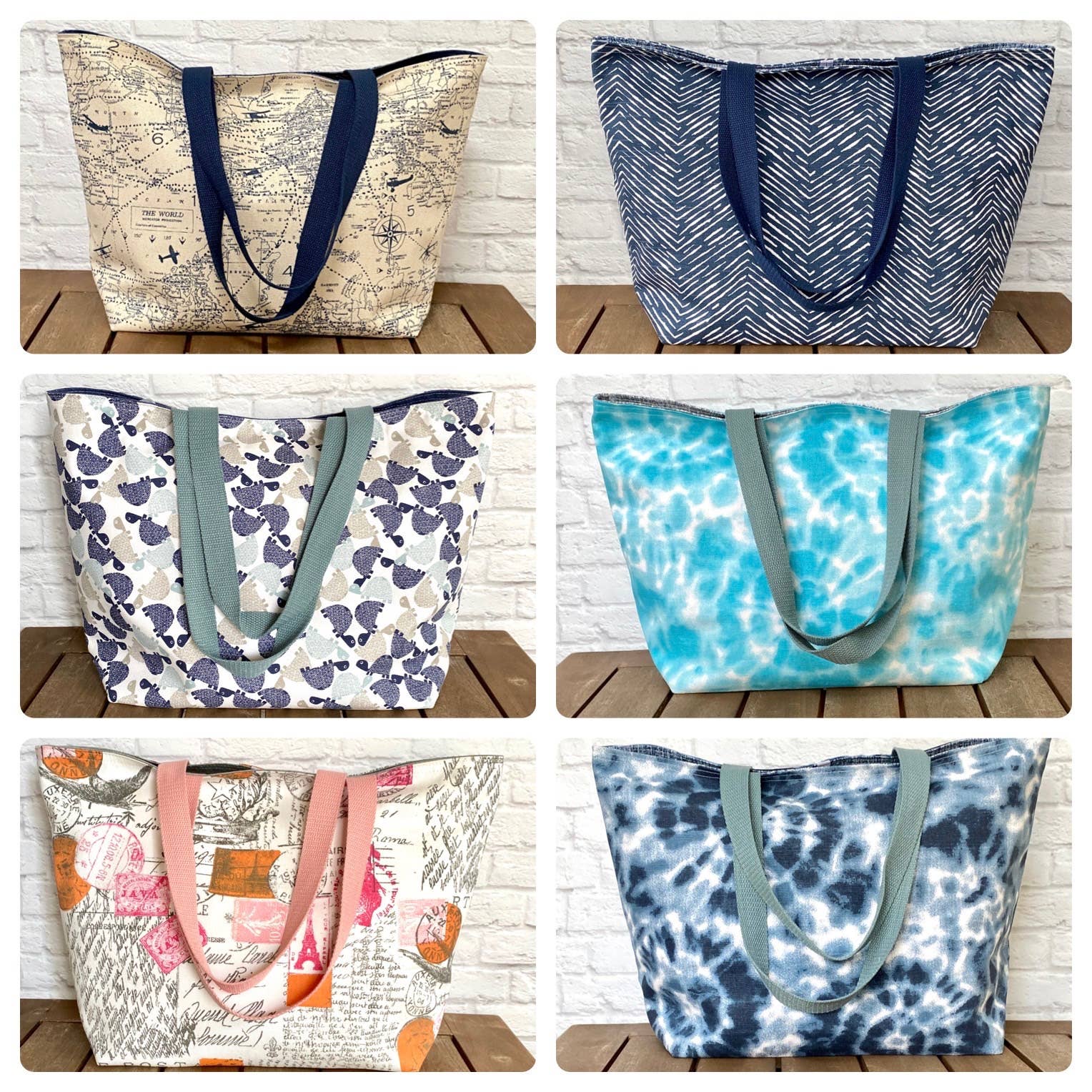 CaSo Creative Designs - Vente Tote bag – femme - Lot de sacs fourre-tout assortis - 12 sacs au choix de motifs2