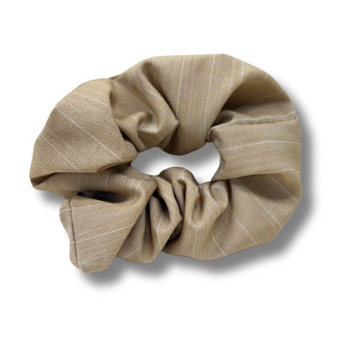 Scrunchie Maxi "Stripes Sand" for engroshandel hos Hairjewelz by Elle