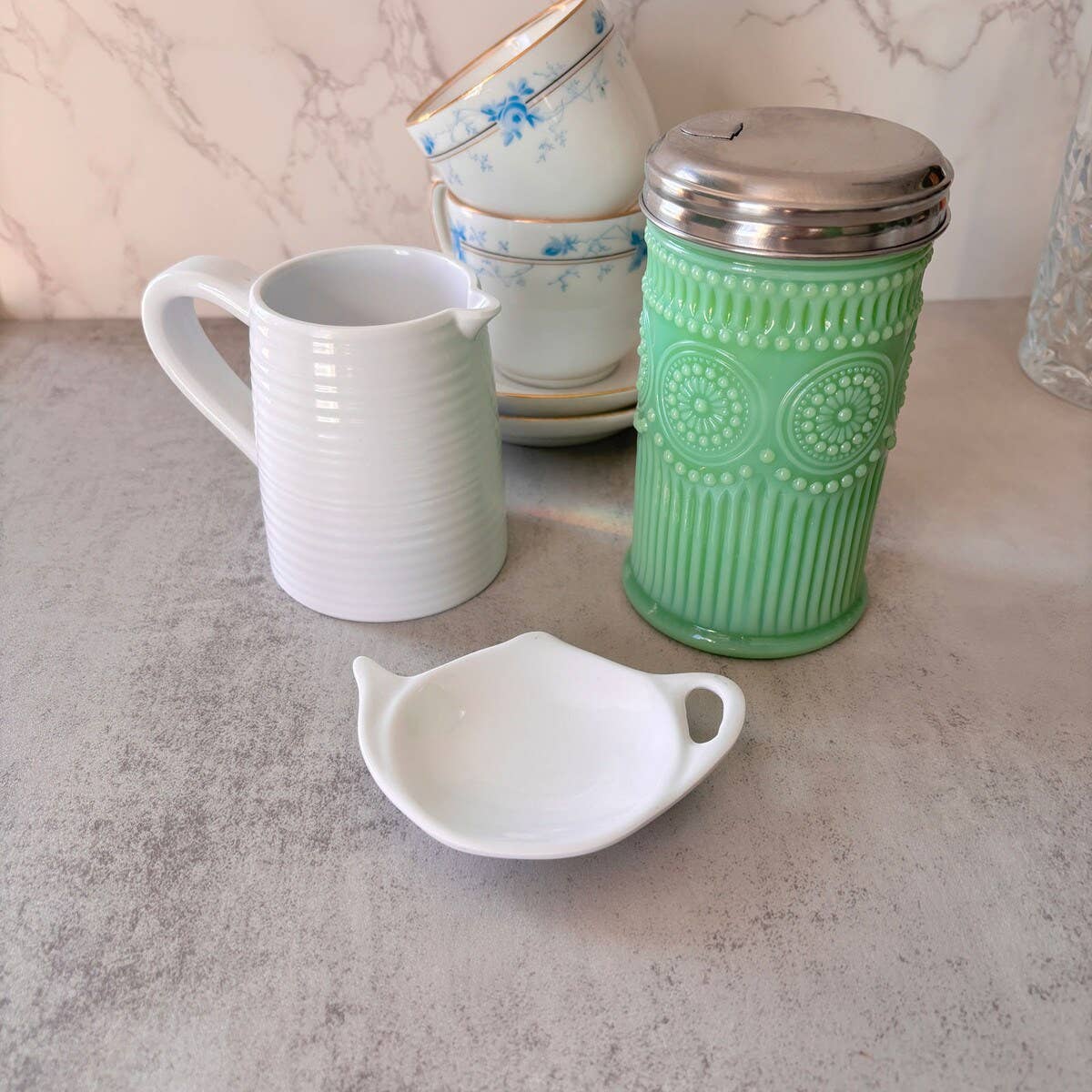 TableCraft Products Company - Wholesale Jar - Jadeite Glass Collection™ 9 oz Sugar Shaker3