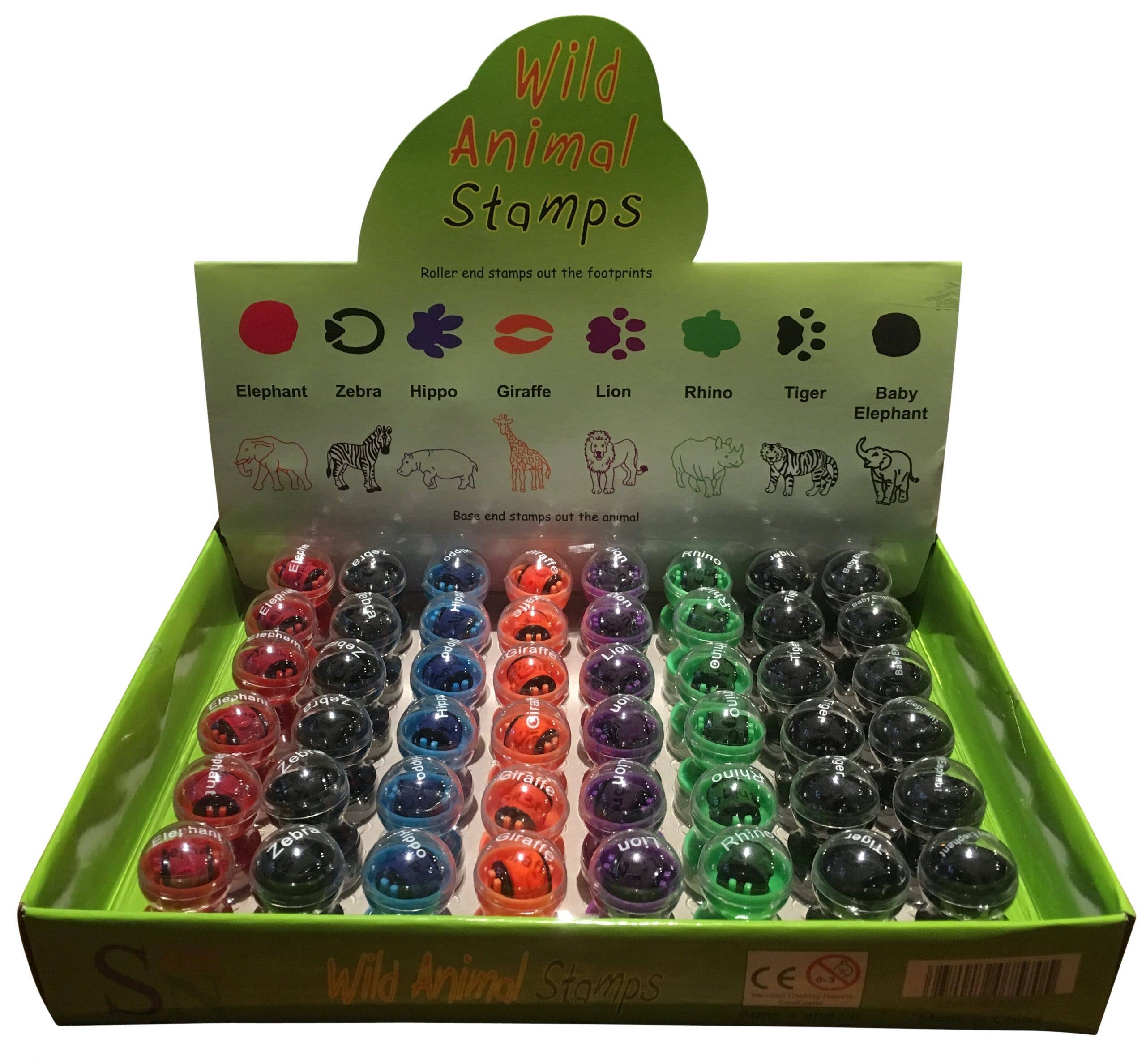 Wild Animal Stampers (Pack of 48) for wholesale by Science and Nature