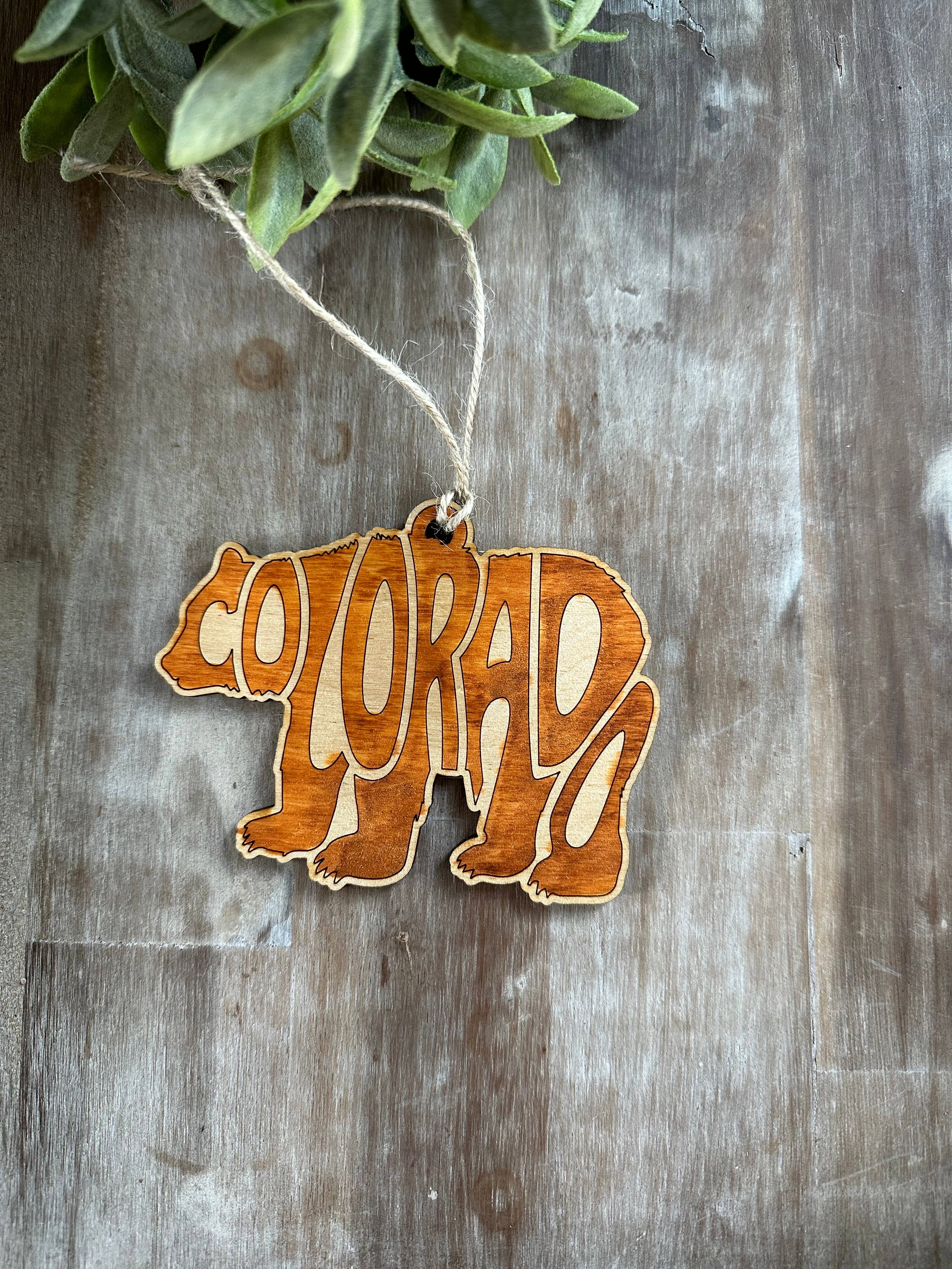 True Life Concepts - Wholesale Ornament - Colorado bear ornament, Denver tourist gifts, mountain gifts2