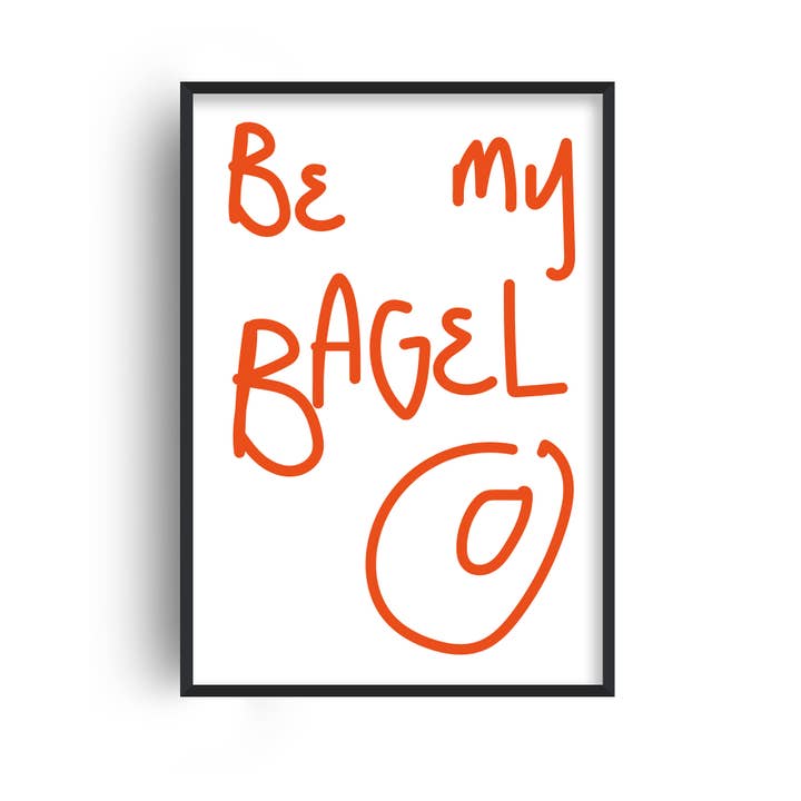 Vær Min Bagel Køkken Hjem Dekor Kærlighed Væg Kunst Print for engroshandel hos Fanclub