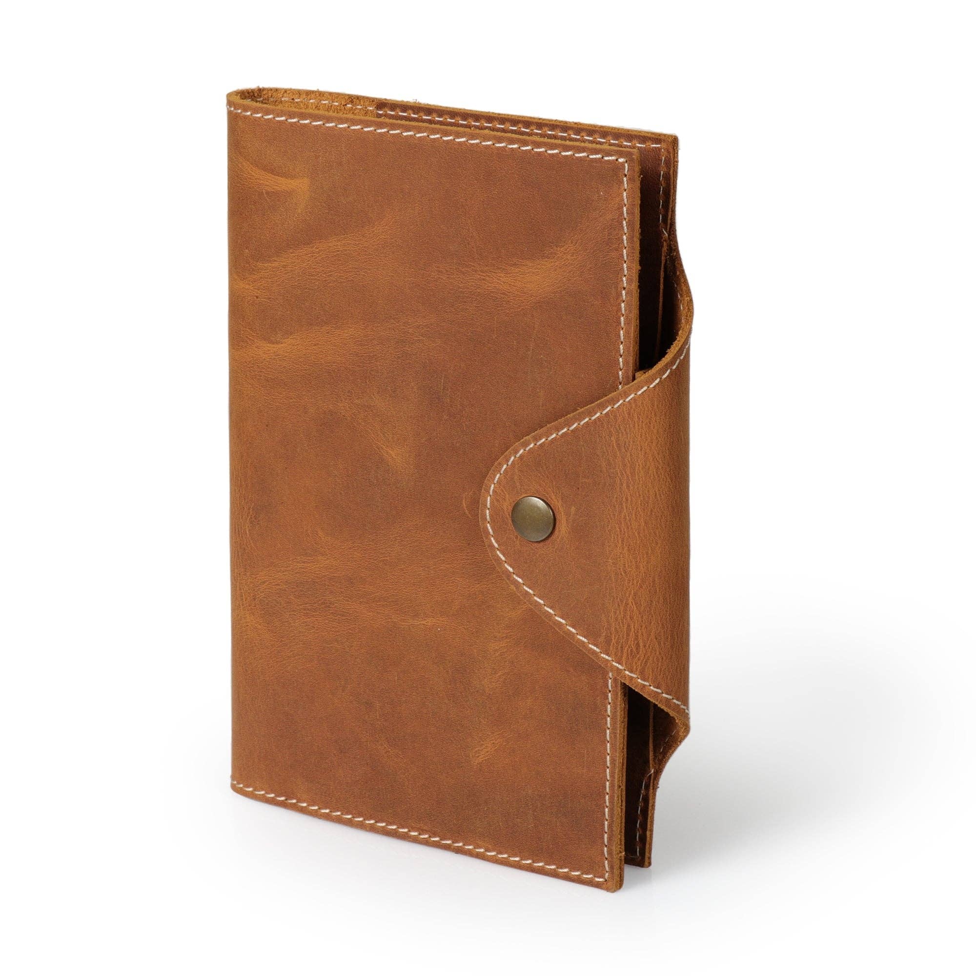 Londo - Wholesale Journal Cover - Londo Personalized Top Grain Leather Portfolio with Notepad (Snap Closure & Lock)24