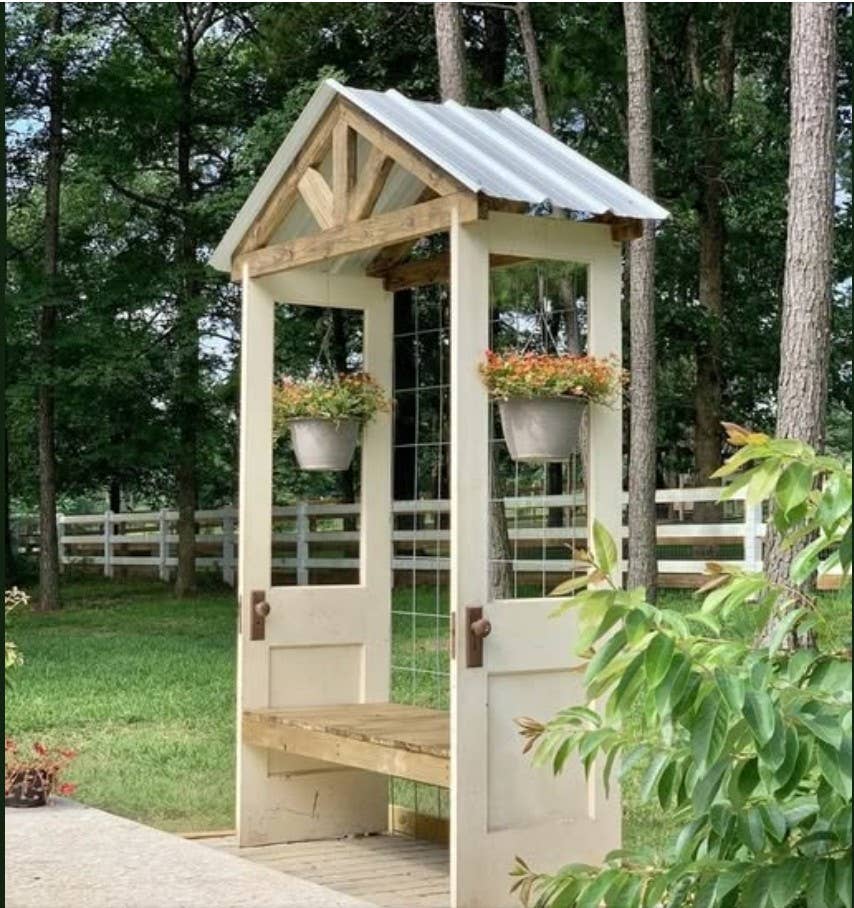 Wilco Home - Wholesale Wall Accent - One-of-a-kind Vintage Solid Wood Doors with Iron Protectors25