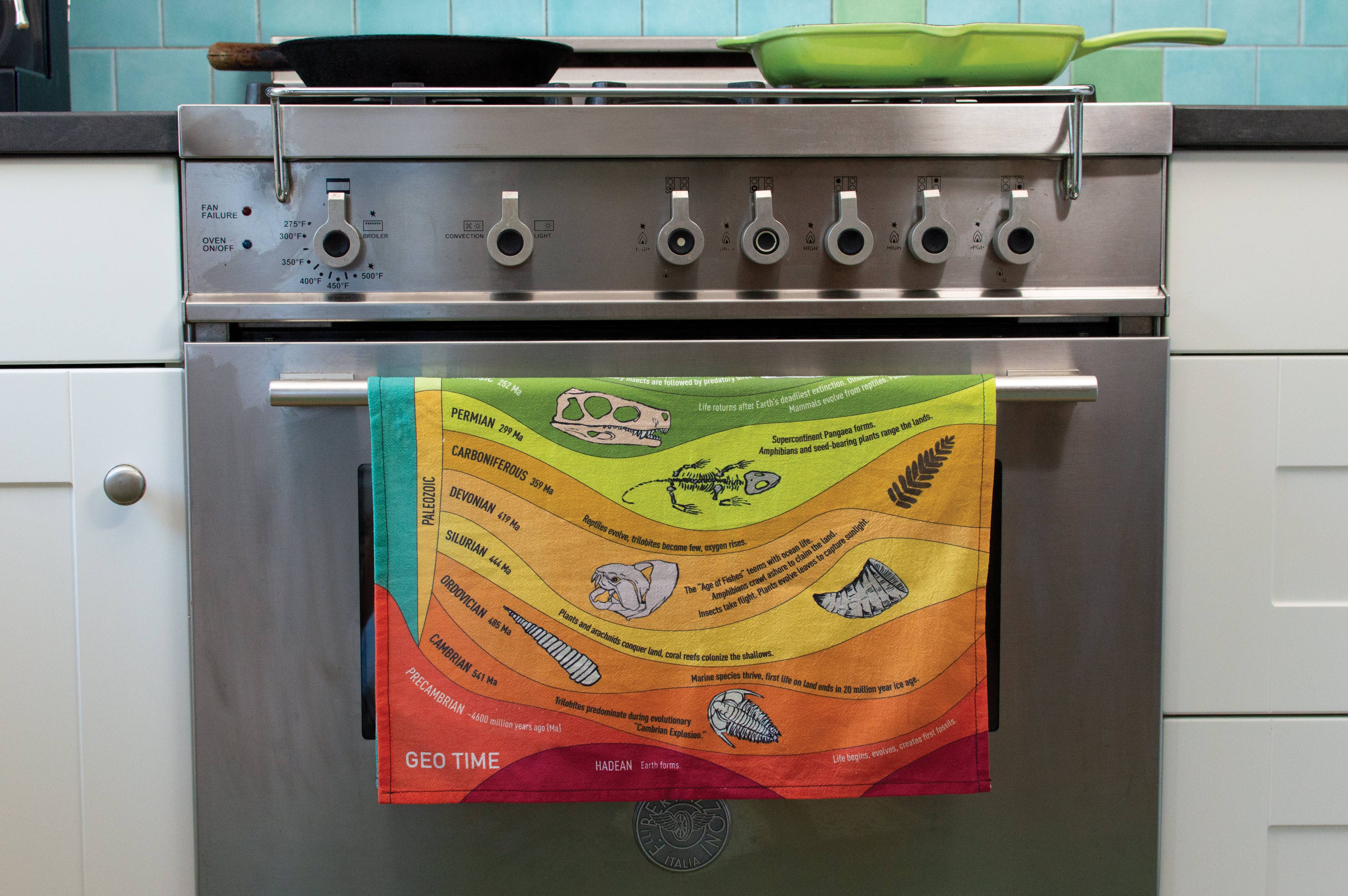 Unemployed Philosophers Guild - Wholesale Tea Towel - Geologic Time Towel2