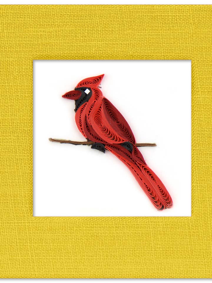 Cardinal Sticky Note Pad Cover for wholesale by Quilling Card