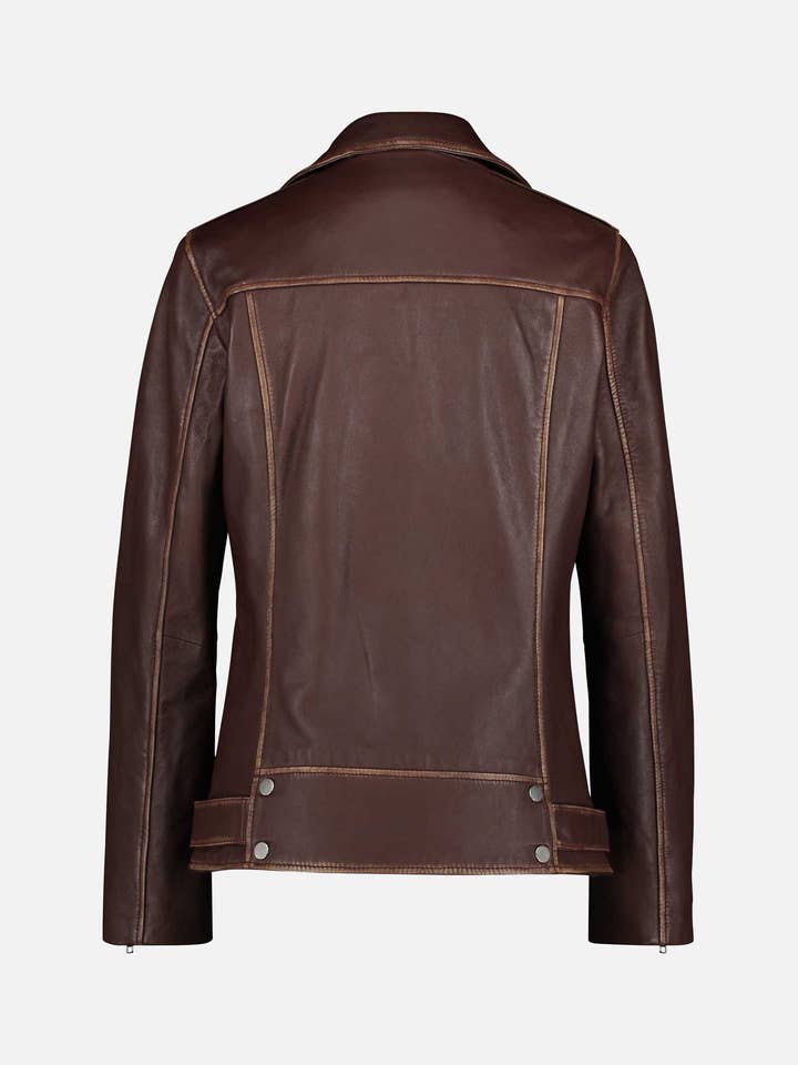 Amsterdam Heritage Leather Belts, Bags, Jackets & Apparel - Wholesale Leather Jacket - Women's - Berlin | Oversized Leather Biker Jacket4