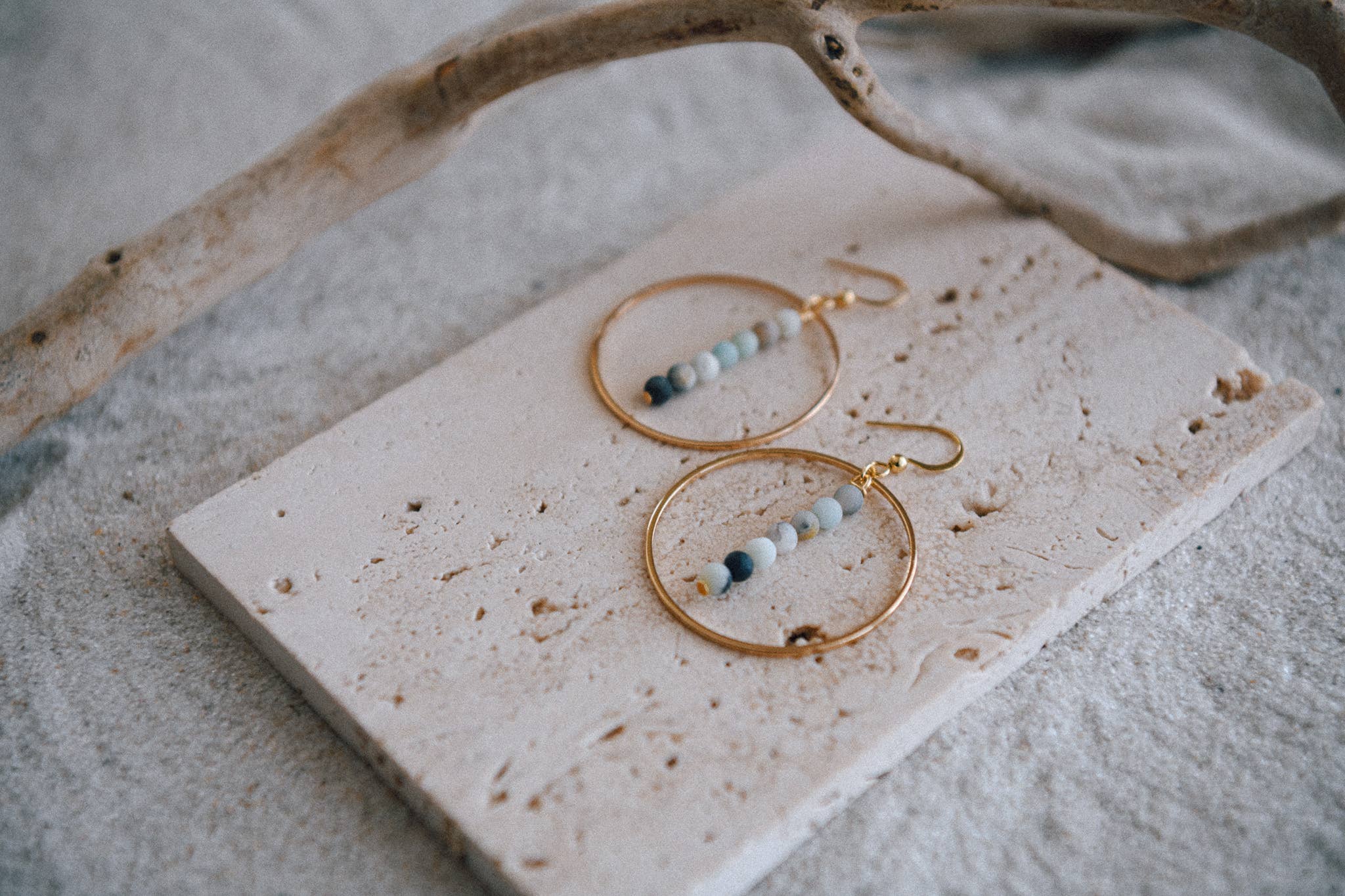 Cecelia Designs Jewelry - Wholesale Dangle Earrings - Gemstone and Gold Plated Drop Hoop Earring 5